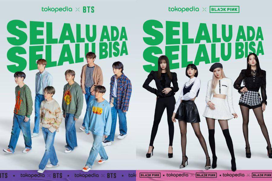 BTS dan BLACKPINK untuk Tokopedia (twitter.com/tokopedia)