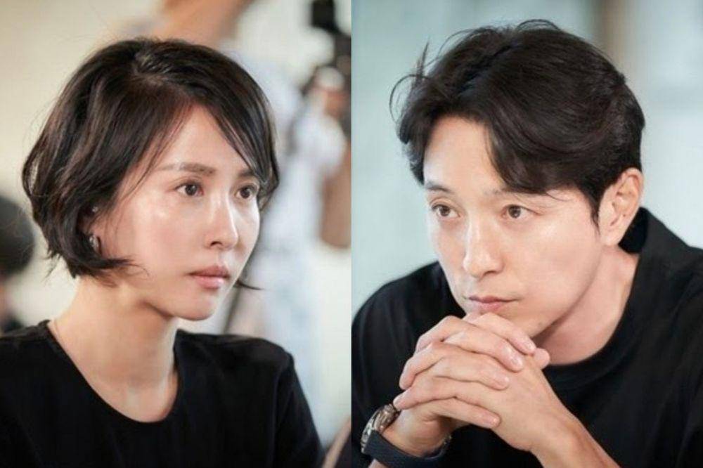 Cho Yeo Jeong dan Jung Sung Il saat pembacaan naskah film Interview (instagram.com/lightyears81)