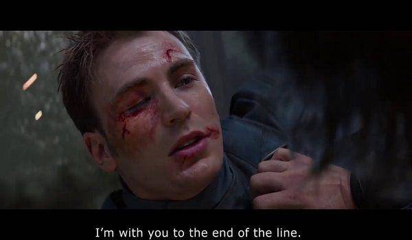 Adegan Steve meluluhkan hati Bucky (dok. Marvel Studios/Captain America: The Winter Soldier)