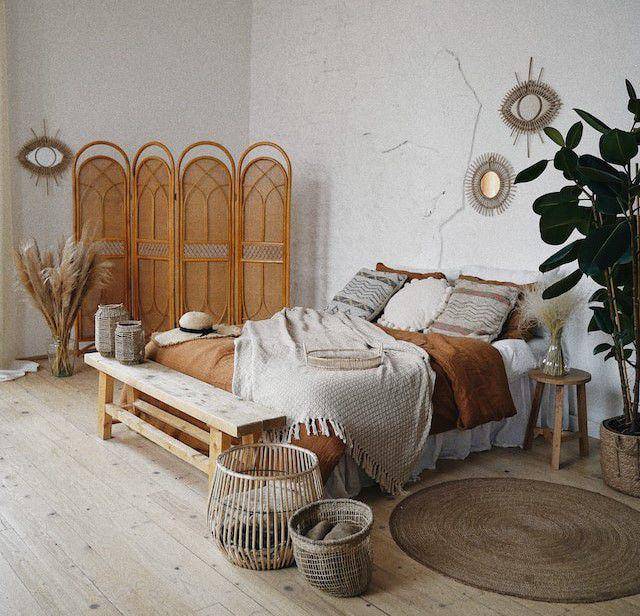 Ilustrasi desain kamar bergaya rustic (unsplash.com/shche_ team)