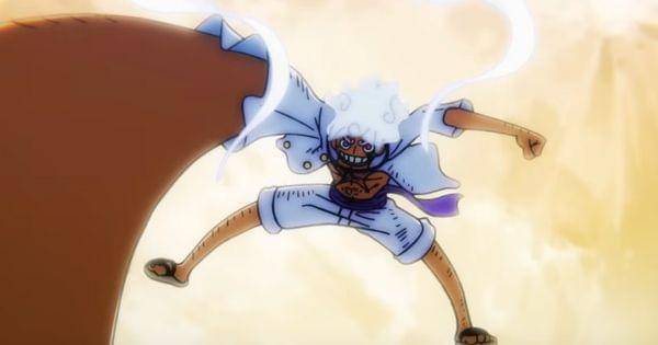 Penampakan penuh Gear 5 saat menarik Kaido ( Dok. ONE PIECE公式YouTubeチャンネル / One Piece )