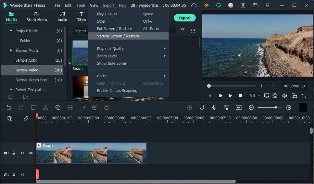 Wondershare Filmora (dok. Wondershare)