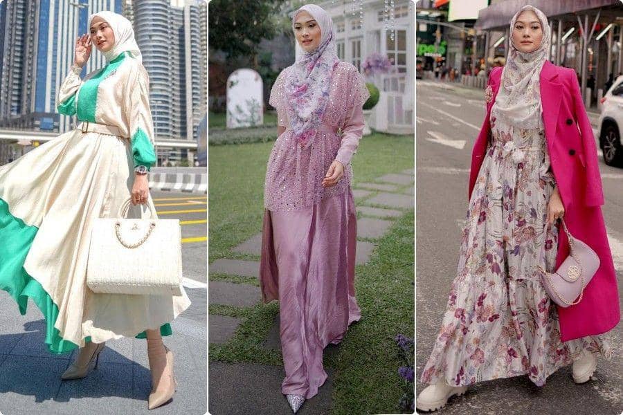 9 OOTD Hijab dengan Warna Cerah ala Indah Nada Puspita, Curi Atensi!