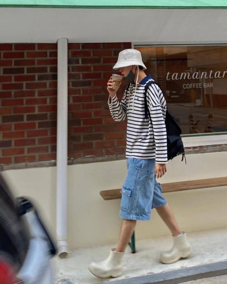 inspirasi outfit santai ala Kai EXO (instagram.com/zkdlin)