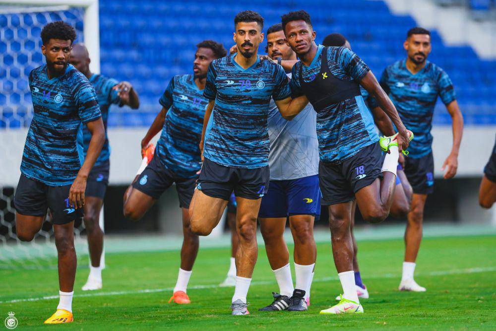 Al-Nassr ketika menjalani tur pramusim di Jepang. (twitter.com/AlNassrFC_EN)