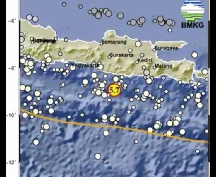 Gempa Pacitan Dirasakan hingga Magetan dan Madiun