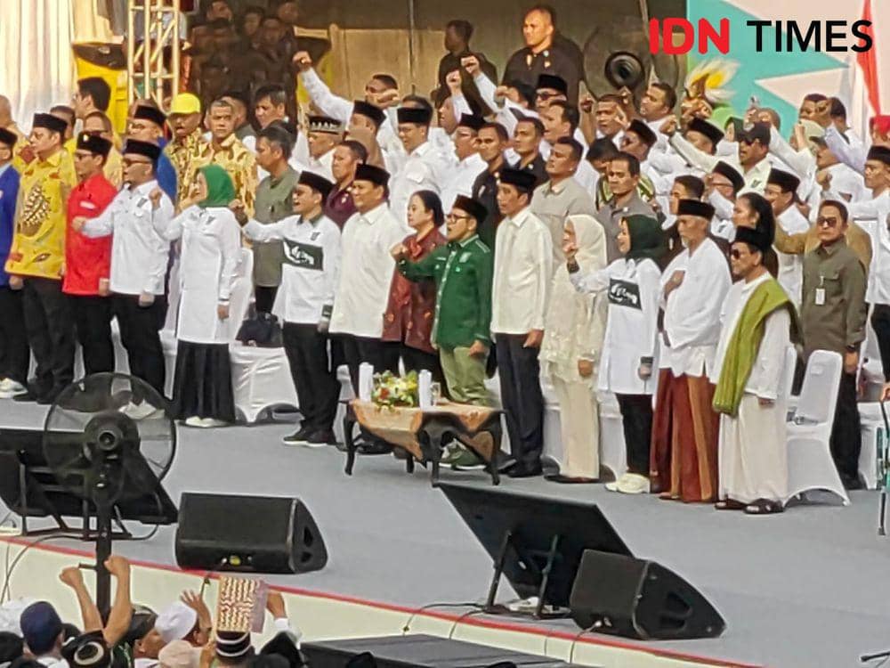 Harlah PKB di Stadion Manahan, Solo. (IDN Times/Larasati Rey)