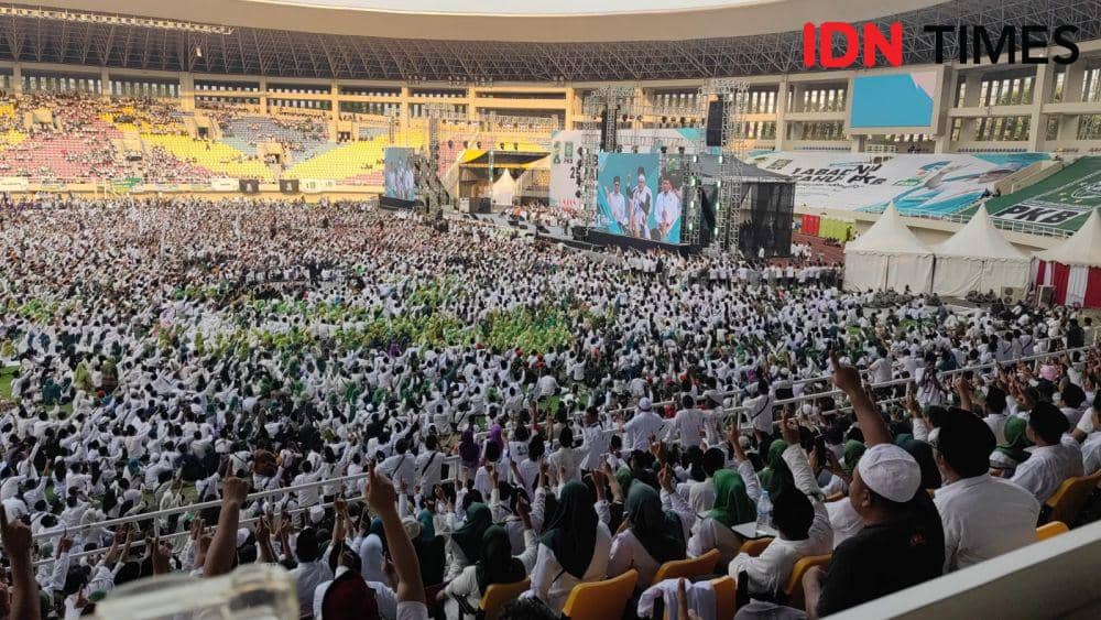 Harlah PKB di Stadion Manahan, Solo. (IDN Times/Larasati Rey)