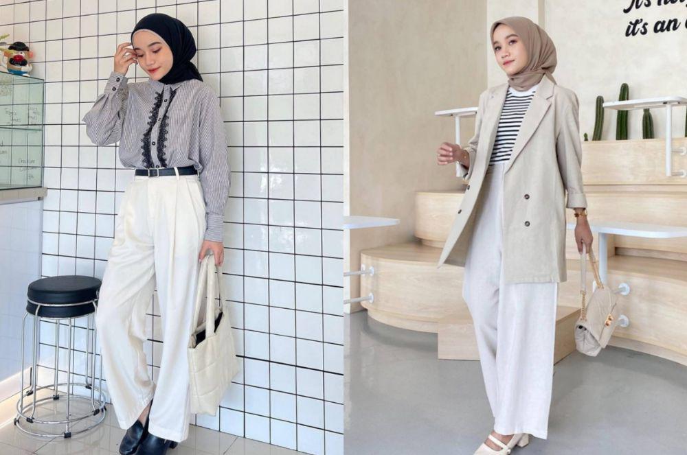 7 Mix and Match Celana Putih untuk Kerja, Look-nya Elegan!