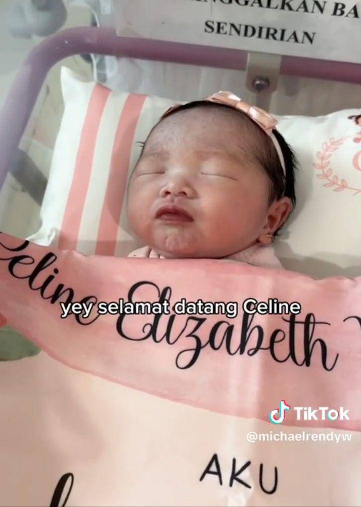 Istri Michael Rendy Melahirkan (Tiktok.com/michaelrendyw)