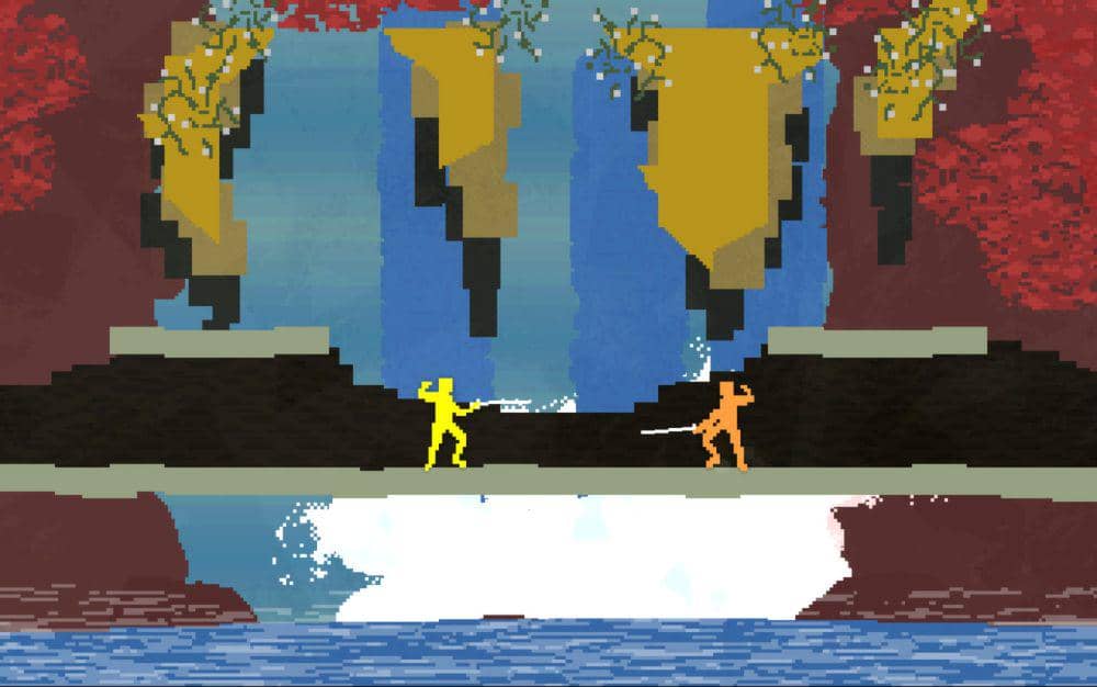 gameplay dari game Nidhogg (2014) (dok. Messhof/Nidhogg)