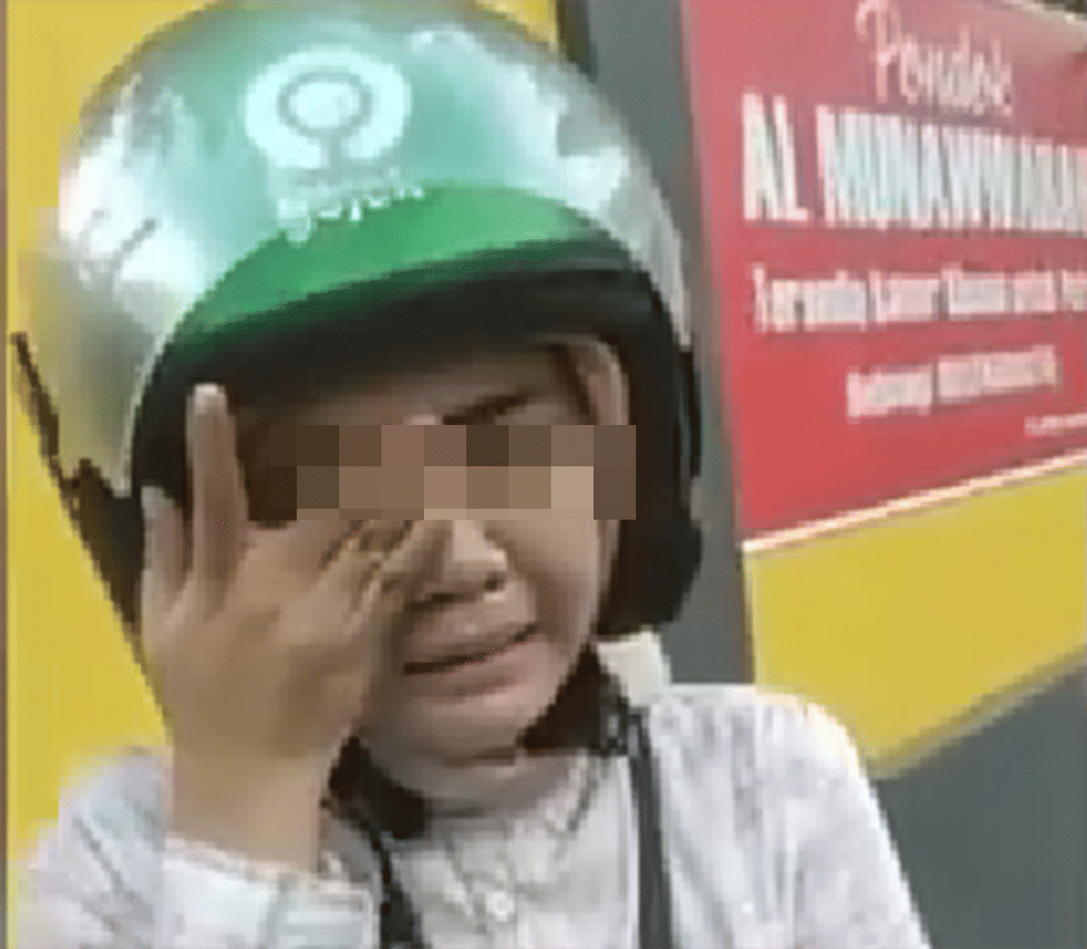 RA, seorang mahasiswi di Gowa, Sulawesi Selatan, dipukul oleh pengemudi ojek online/Istimewa