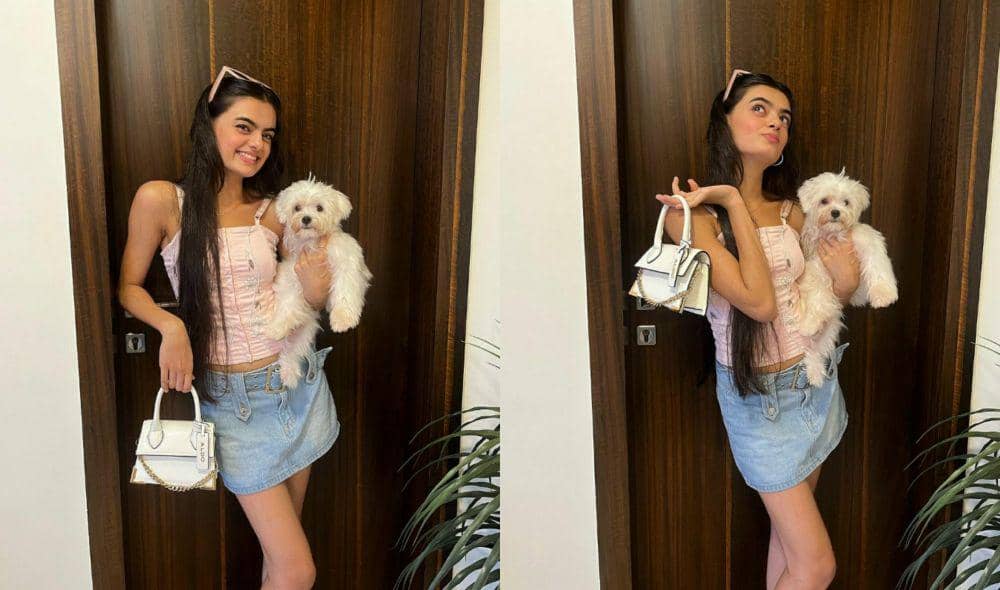 8 Potret Lengket Ruhaanika Dhawan dan Lassi, Anjing Kesayangannya