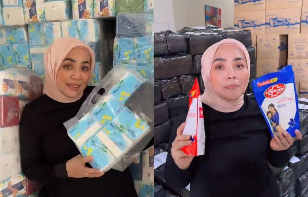 7 Potret Terkini Muzdalifah Jualan Tissue dan Sabun Sachet, Laris!