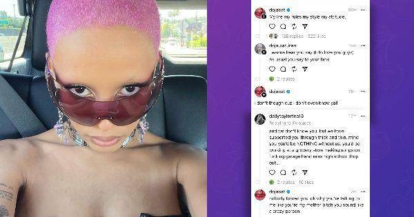 Doja Cat (instagram.com/dojacat) | tangkapan layar kolom komentar Doja Cat (twitter.com/PopBase)