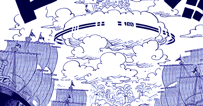 Adegan Pulau Egghead dikepung Angkatan Laut. (mangaplus.shueisha.co.jp/One Piece)