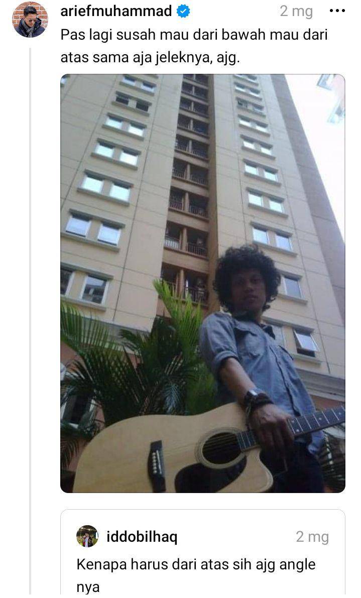 foto jadul Arief Muhammad (threads.net/ariefmuhammad)