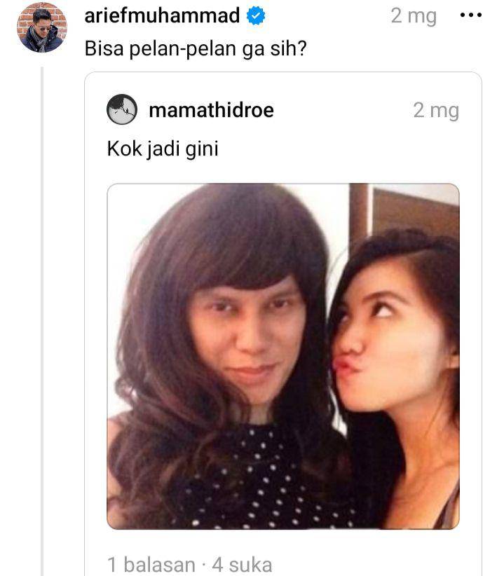 foto jadul Arief Muhammad (threads.net/ariefmuhammad)