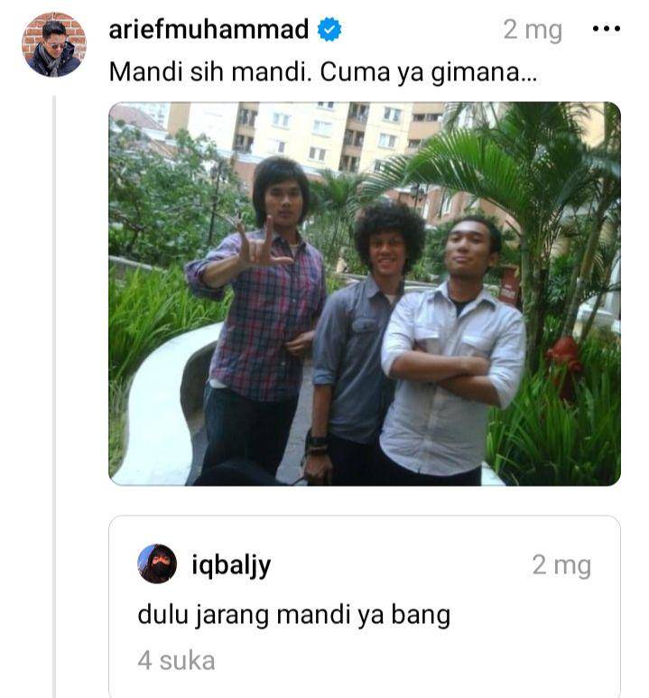 foto jadul Arief Muhammad (threads.net/ariefmuhammad)