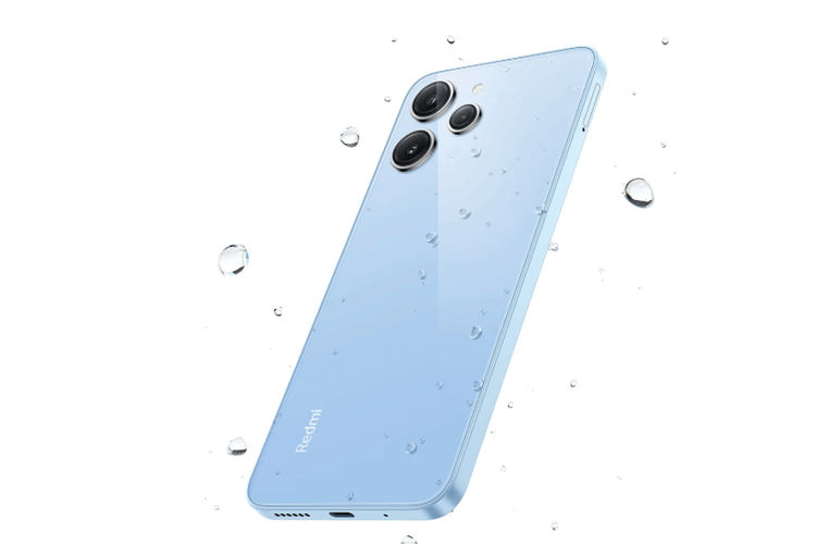 ilustrasi Xiaomi Redmi 12 yang tahan cipratan air (mi.com)