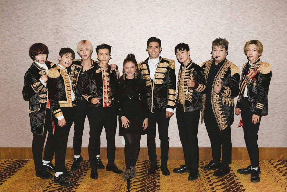potret Rossa bersama Super Junior (instagram.com/itsrossa910)