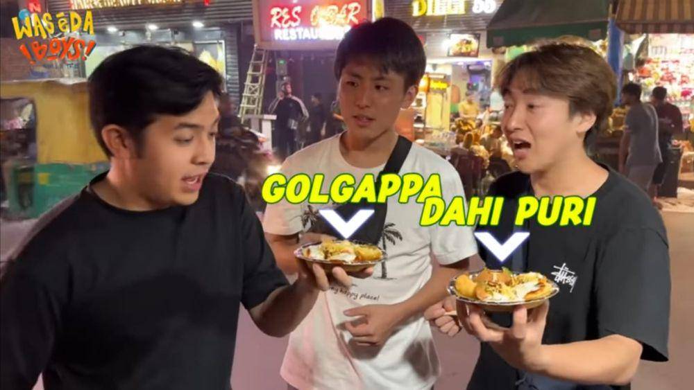 Jerome Polin coba street food di India (dok.youtube.com/nihongomantappu)