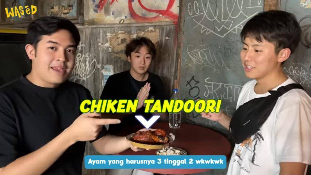 Jerome Polin coba street food di India (dok.youtube.com/nihongomantappu)