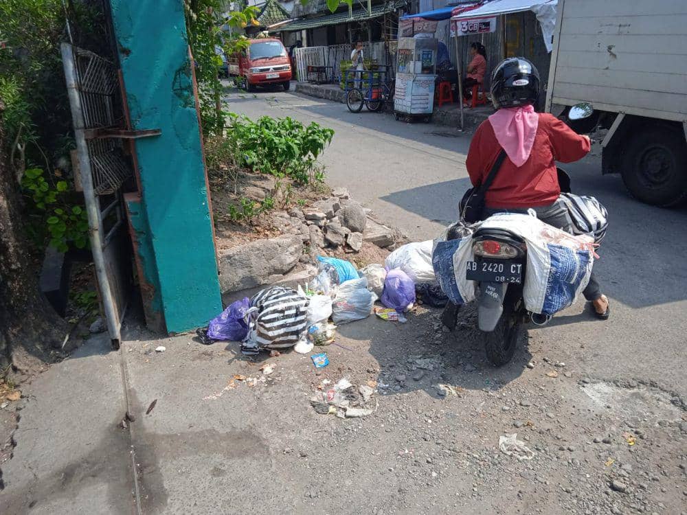 Tumpukan sampah di Kota Yogyakarta ditemukan di beberapa lokasi (Dokumentasi Forpi Kota Yogyakarta)