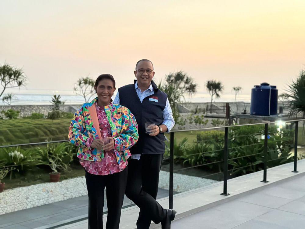 Lelucon Susi saat Ditemui Anies Baswedan: Somebody Stole the Sun