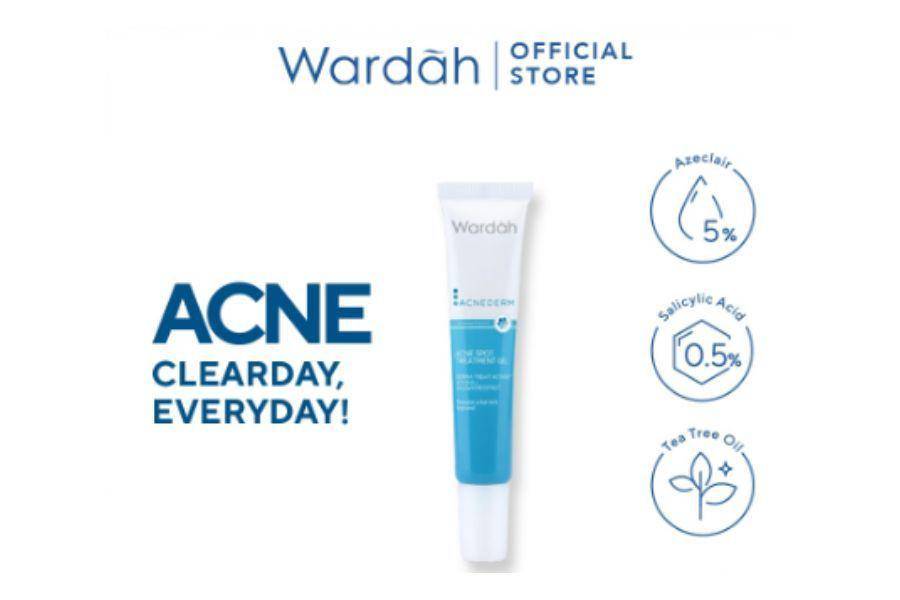 Wardah Acnederm Acne Spot Treatment Gel (shopee.co.id/Wardah Official Shop)