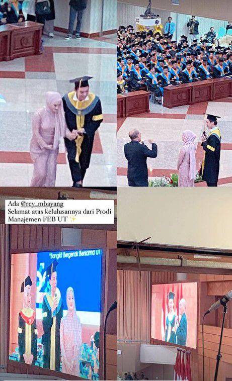 Rey Mbayang wisuda (Instagram.com/rey_mbayang)