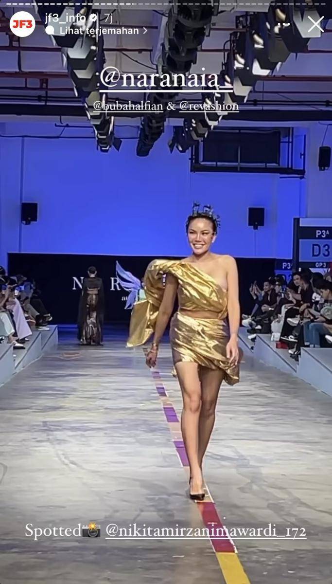 potret Nikita Mirzani di JF3 2023 (Instagram.com/jf3_info)