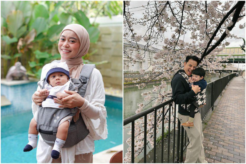 10 Artis yang Gendong Anak Pakai Hipseat, Kuatkan Pundak!