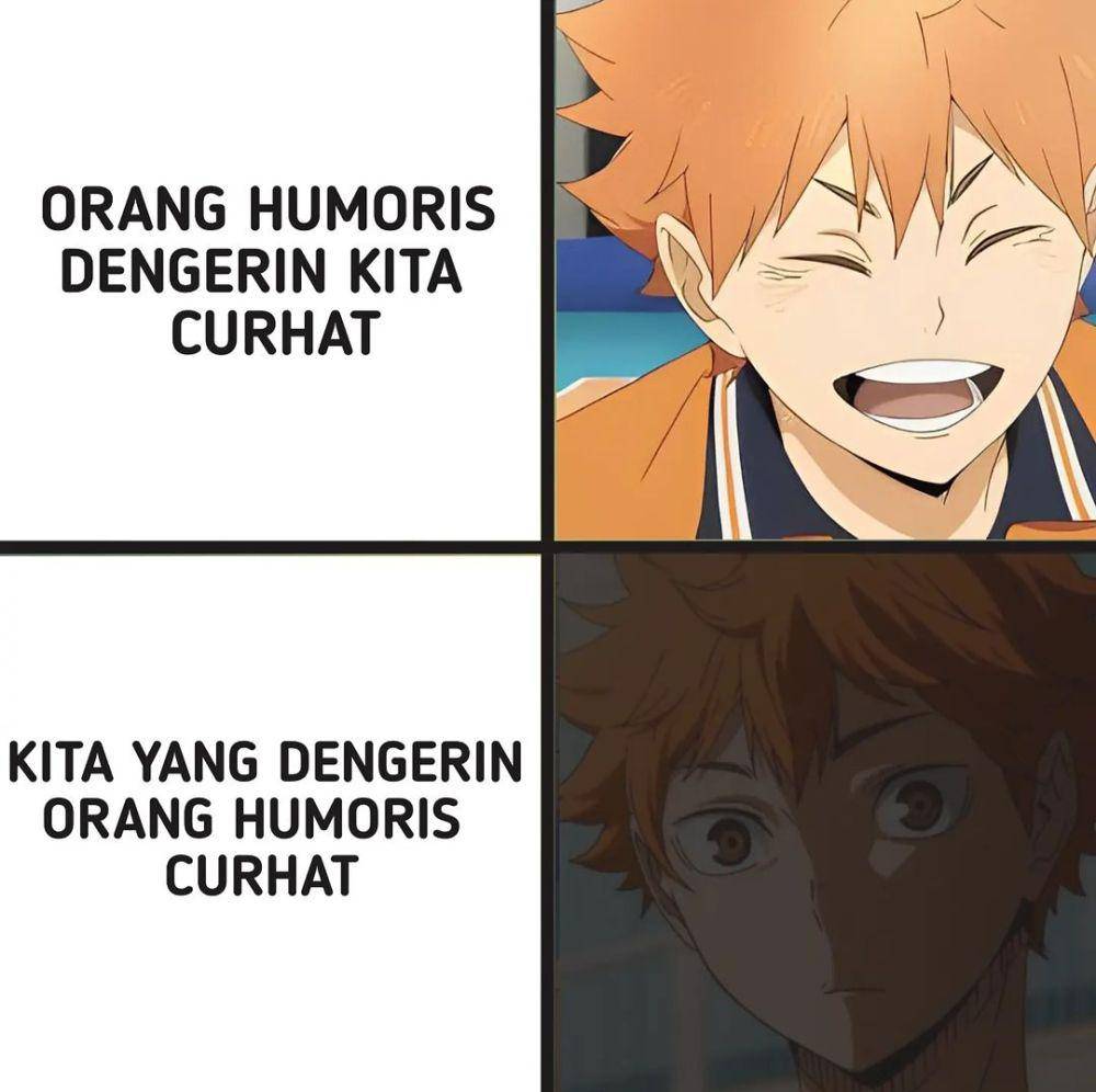 meme terpaksa tertawa (instagram.com/newonime.ind)