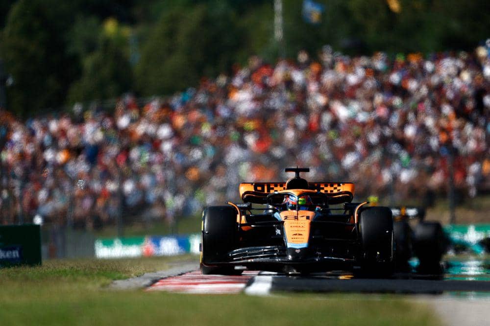Oscar Piastri saat menjalani balapan GP Hungaria 2023. (twitter.com/McLarenF1)