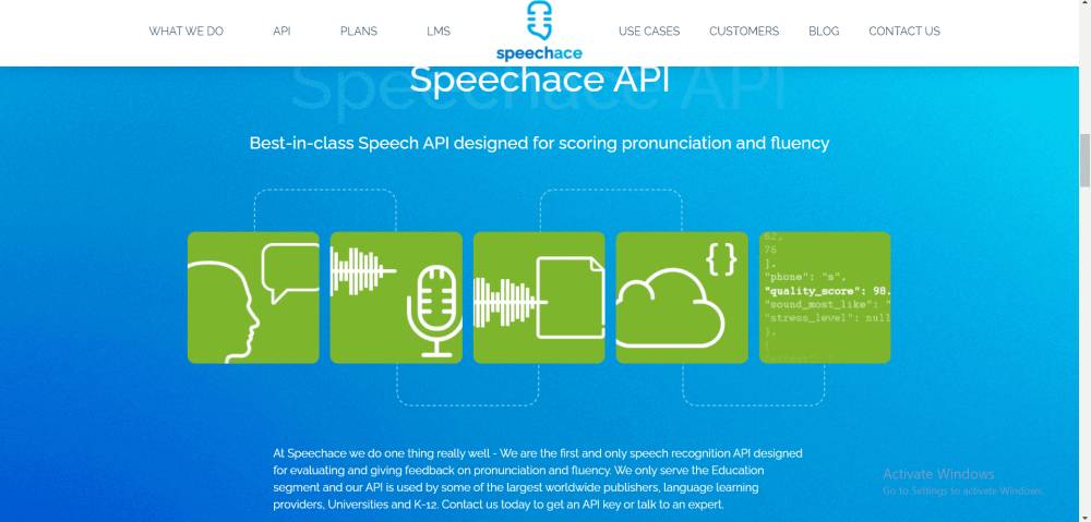 Potret tangkapan layar situs Speechace (speechace.com)