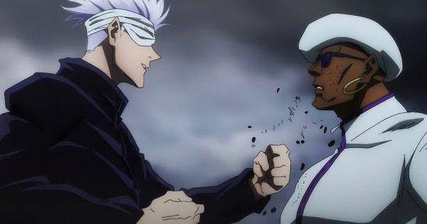 Gojo menghajar Miguel ( Dok. Mappa / Jujutsu Kaisen: 0 )