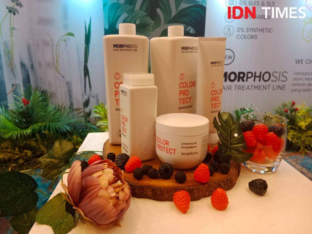 Launching Produk Perawatan Rambut dari Framesi di Jakarta pada Senin (24/7/2023). IDN Times/Adyaning Raras