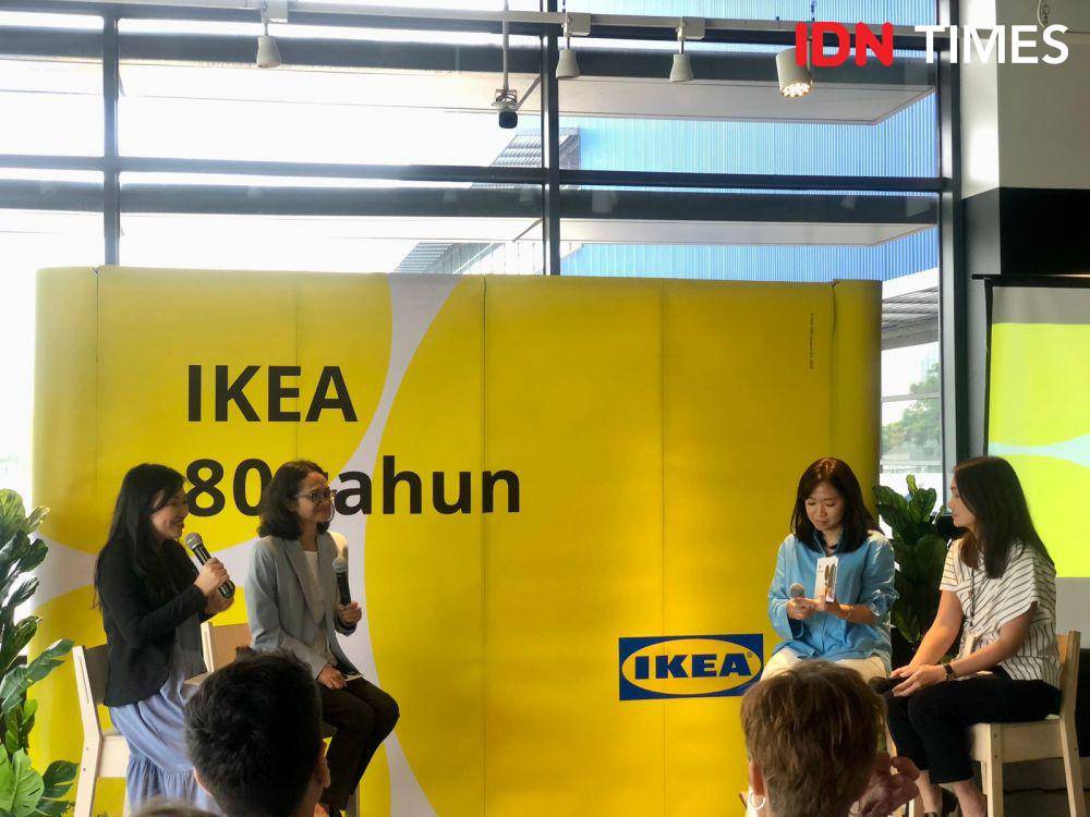 Press conference ulang tahun IKEA 80 tahun dan IKEA Indonesia 20 tahun di IKEA Alam Sutera, Tangerang pada Selasa (25/7/2023). (IDN Times/Nisa Zarawaki)