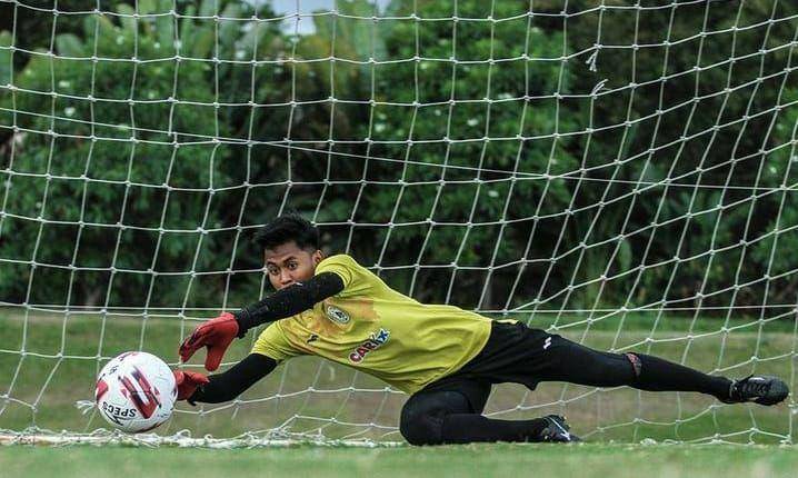 Penjaga gawang PSS Sleman, Dimas Fani Firmansyah (pssleman.id)