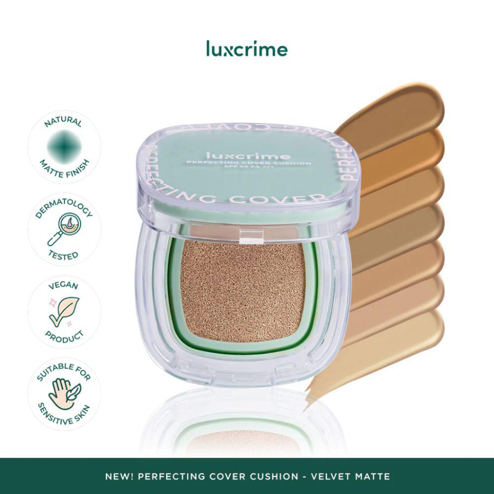 Luxcrime Perfecting Cover Cushion Velvet Matte SPF 50 PA +++ (dok. Luxcrime)