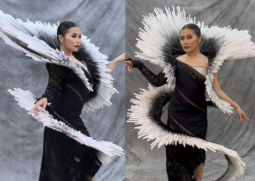 potret Prilly Latuconsina pamerkan kostum yang akan dikenakannya di JFC (Instagram.com/prillylatuconsina96)