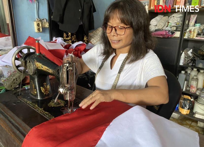 Jelang 17 Agustus, Maivo Kebanjiran Orderan Jahit Bendera Merah Putih