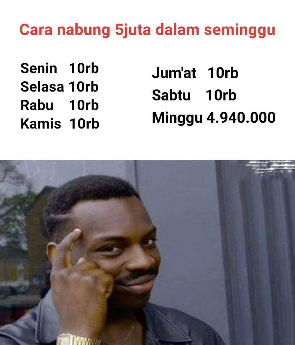 meme disuruh mikir (instagram.com/statuslucu_official)