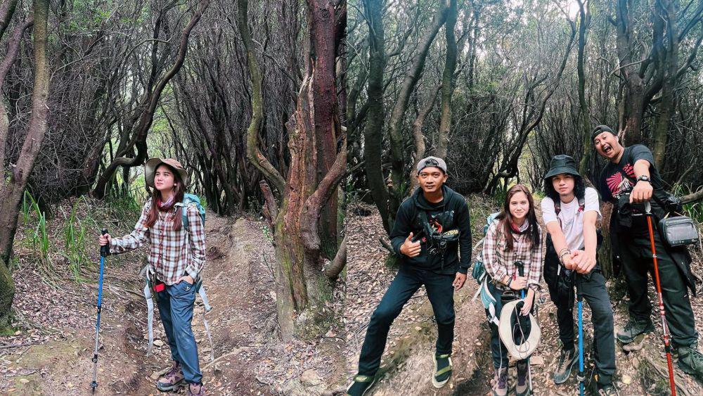 7 Momen Tissa Biani Mendaki Gunung Papandayan, Seru Banget!