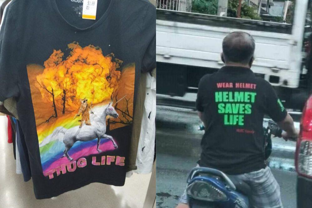 7 Potret Kocak Desain dan Quotes di Kaos yang Terlalu Brutal