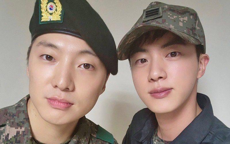 8 Potret Terkini Jin BTS di Kamp Militer, Ketemu Seungyoon Winner