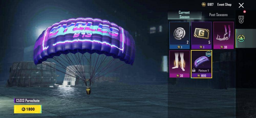 C5S13 Parachute. (pubgmobile.com)