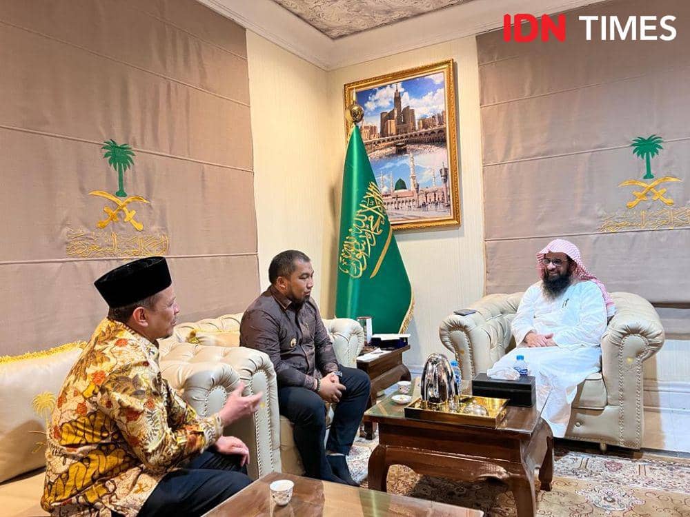 Pertemuan antara Pemkab Aceh Besar degan Kedubes Kerajaan Arab Saudi untuk Indonesia di Jakarta. (Dokumentasi Humas Pemkab Aceh Besar untuk IDN Times)