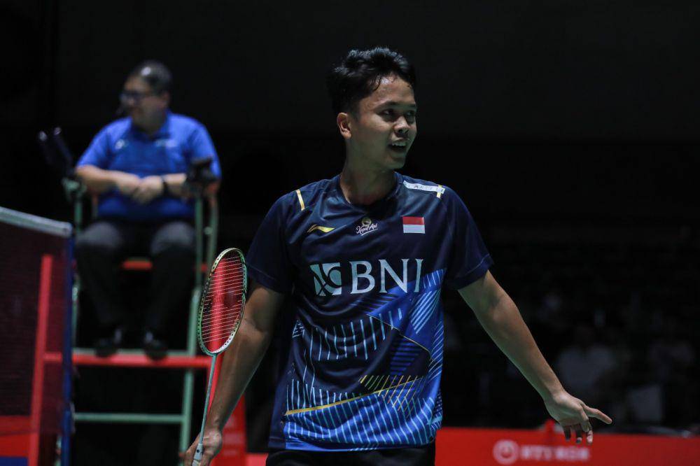 Anthony Sinisuka Ginting tumbang di babak 32 besar Japan Open 2023 (dok. PP PBSI)